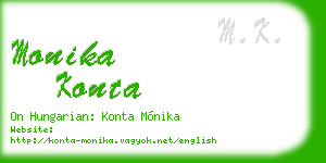 monika konta business card