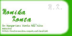 monika konta business card
